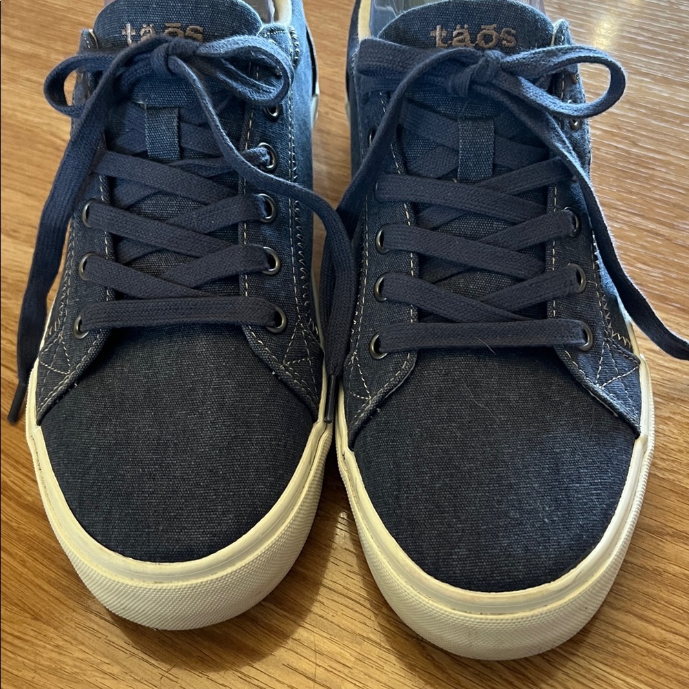 Taos Women’s Plim Soul Blue Wash Canvas Sneakers Size 9W - Picture 4 of 14